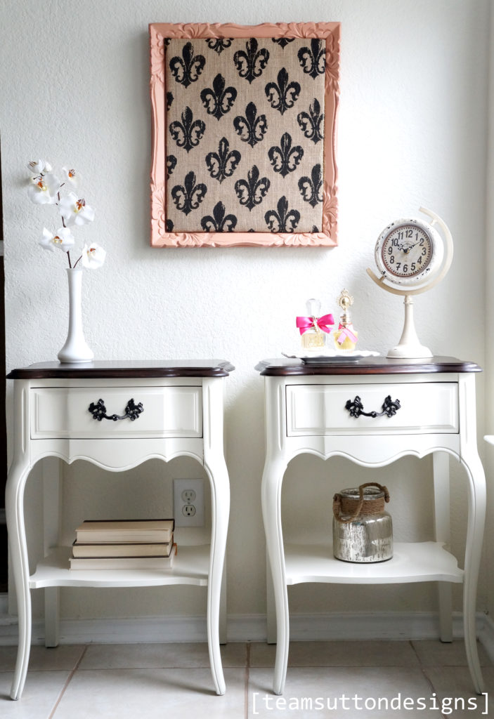 FP Antique White Bedside Tables